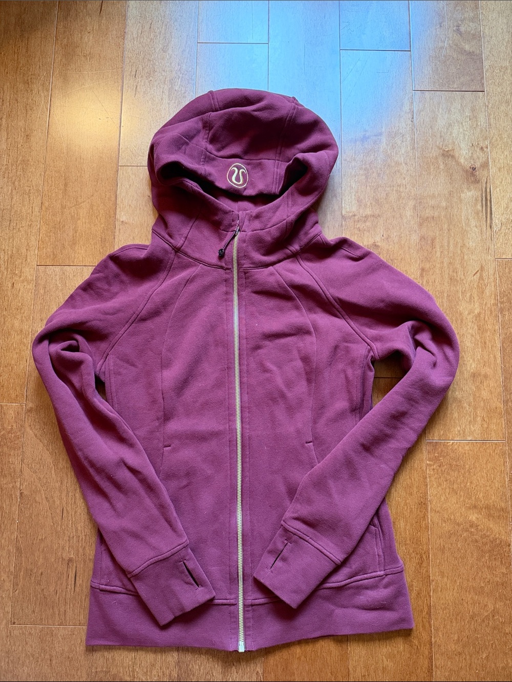 lululemon athletica Scuba Full Zip Hoodie Light Cotton Fleece Savannah/Gold